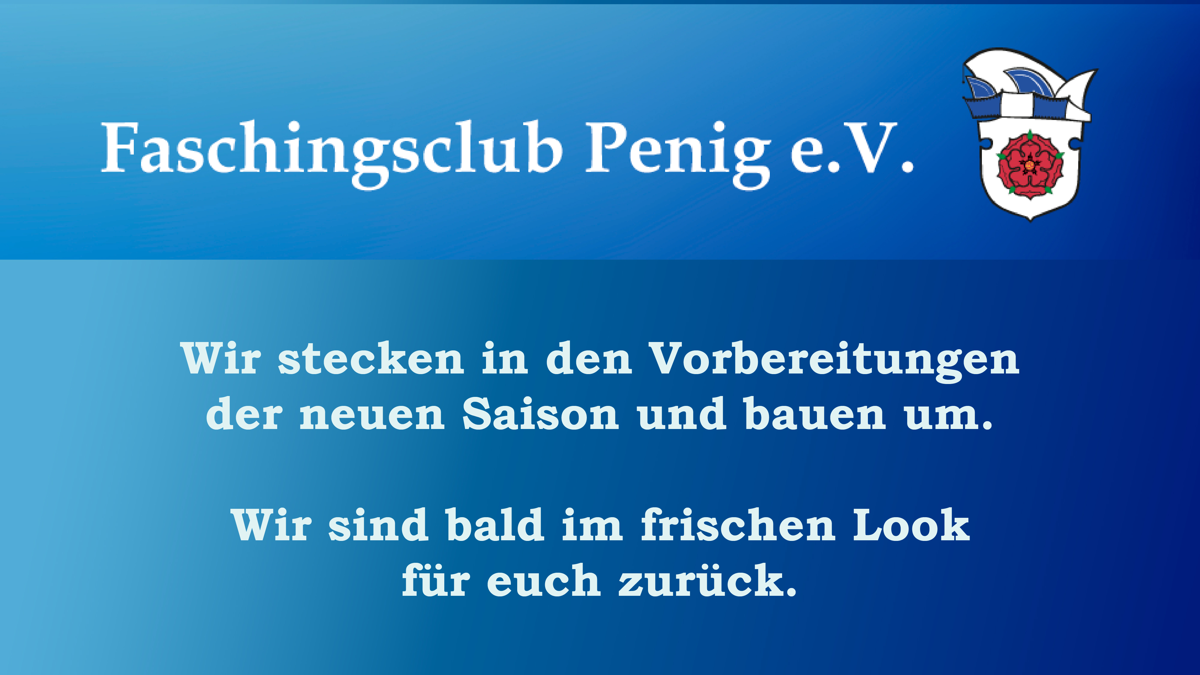 Wir sind aktuell im Umbau